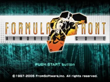 Armored Core - Formula Front (Japan) screen shot title